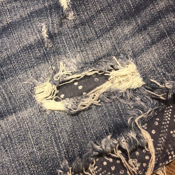 American Eagle Super Stretch Cutoff Denim Short Shorts - Picture 3 of 12